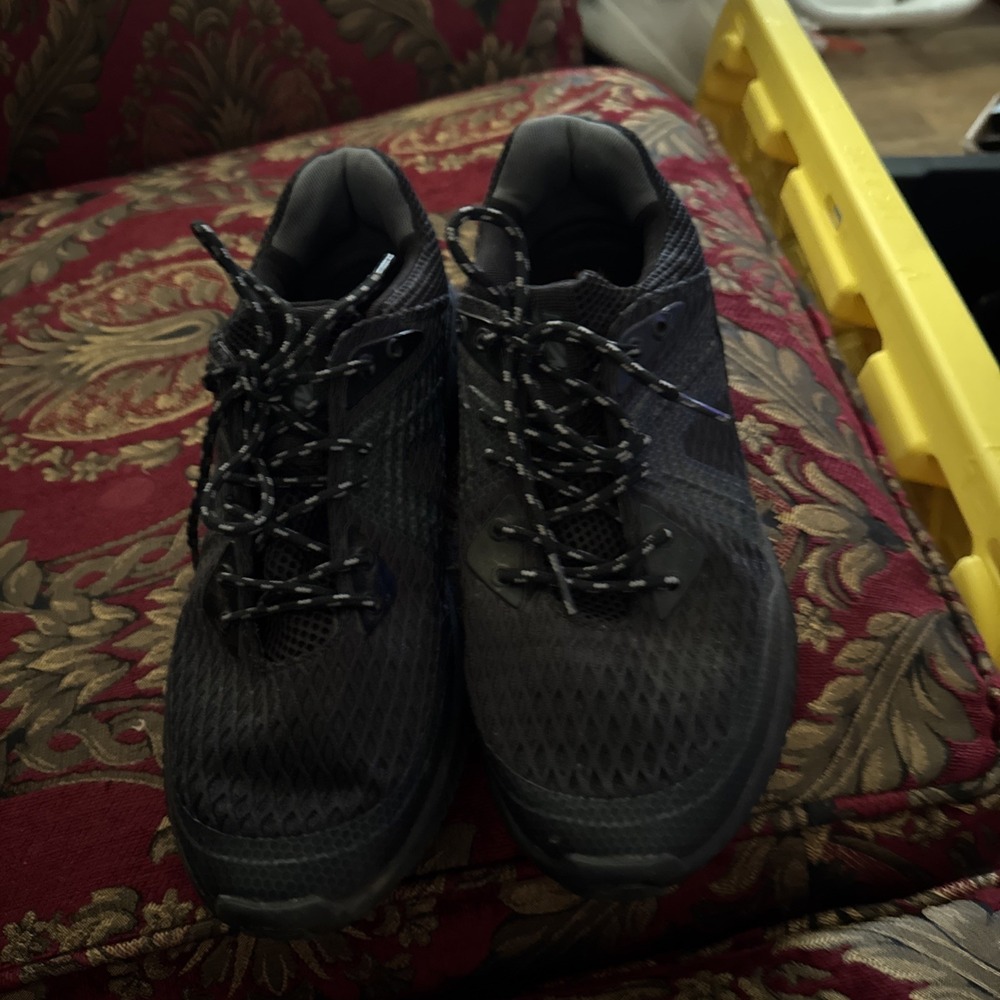 Avia Mens Black Running Sneakers Size 10.5 Marble Pattern